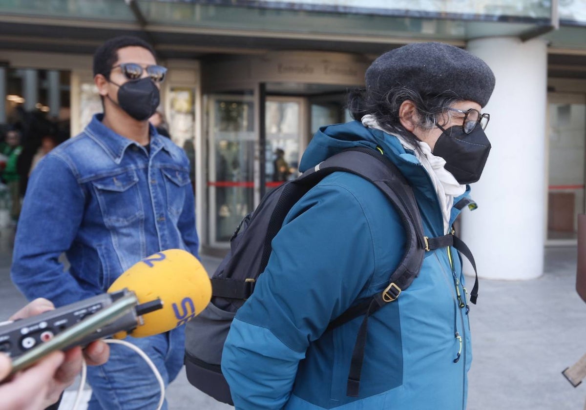 El educador, esta semana, en la Ciudad de la Justicia de Valencia.