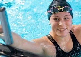 Ángela Martínez feliz tras la clasificación