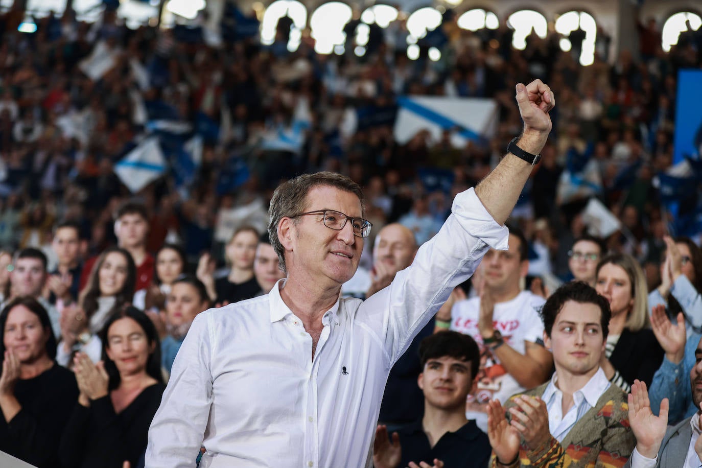 Alberto núñez Feijóo, este domingo en Galicia