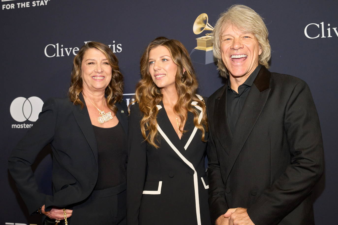 Jon Bon Jovi. con su esposa, Dorothea Hurley; y su hija, Stephanie Rose Bongiovi