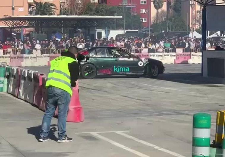 Los coches han derrapado en Gran Turia