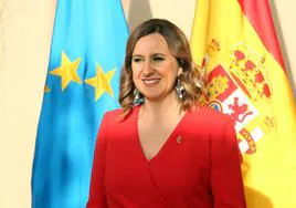 La alcaldesa de Valencia, María José Catalá, en la exaltación de Marina García (FMIV 2024).