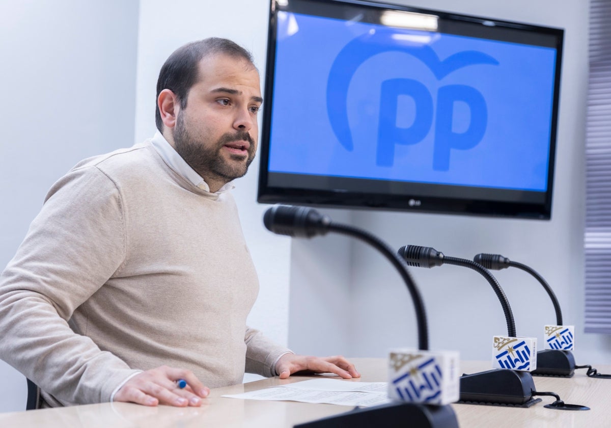 El portavoz adjunto del PP de Gandia, David Ronda.