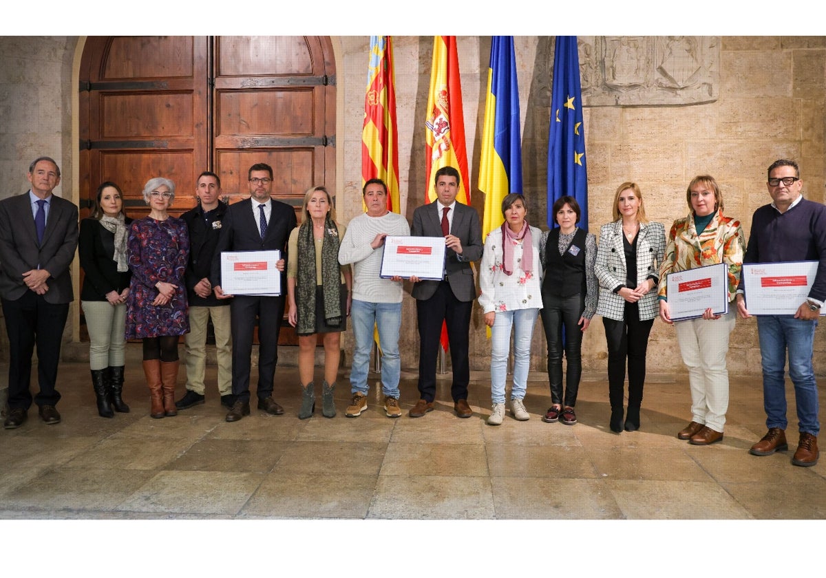 Reunión en el Palau de la Generalitat.