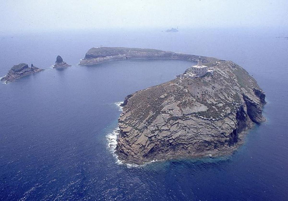 Vista de las islas Columbretes.