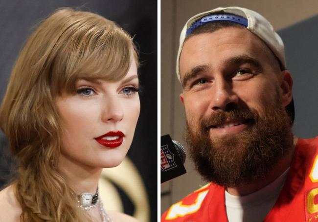 Taylor Swift y Travis Kelce.