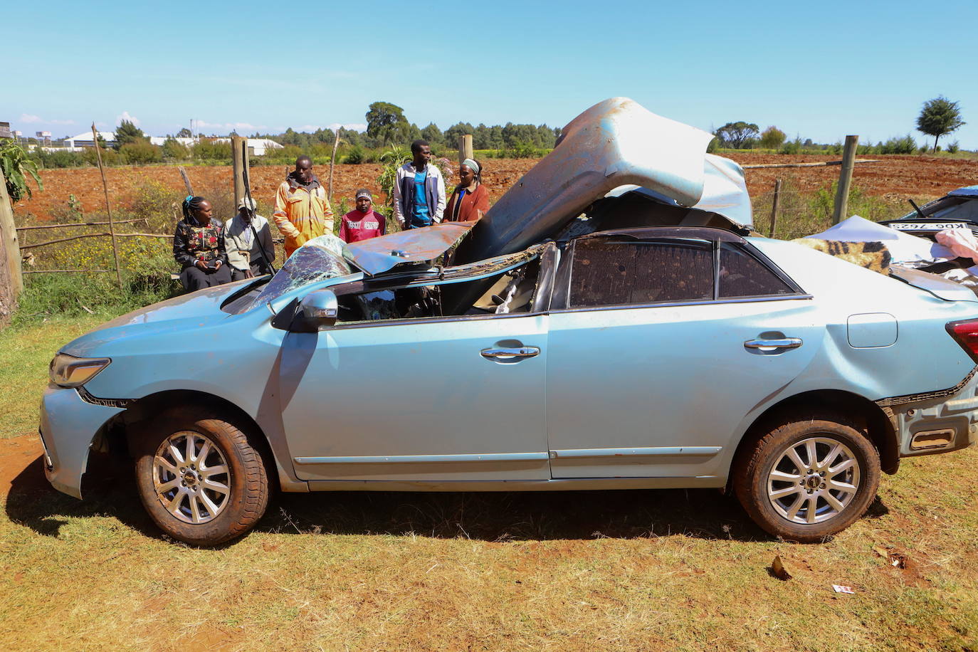 Fotos: así quedó el coche de Kiptum tras el accidente mortal