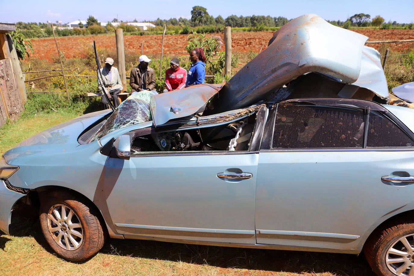 Fotos: así quedó el coche de Kiptum tras el accidente mortal