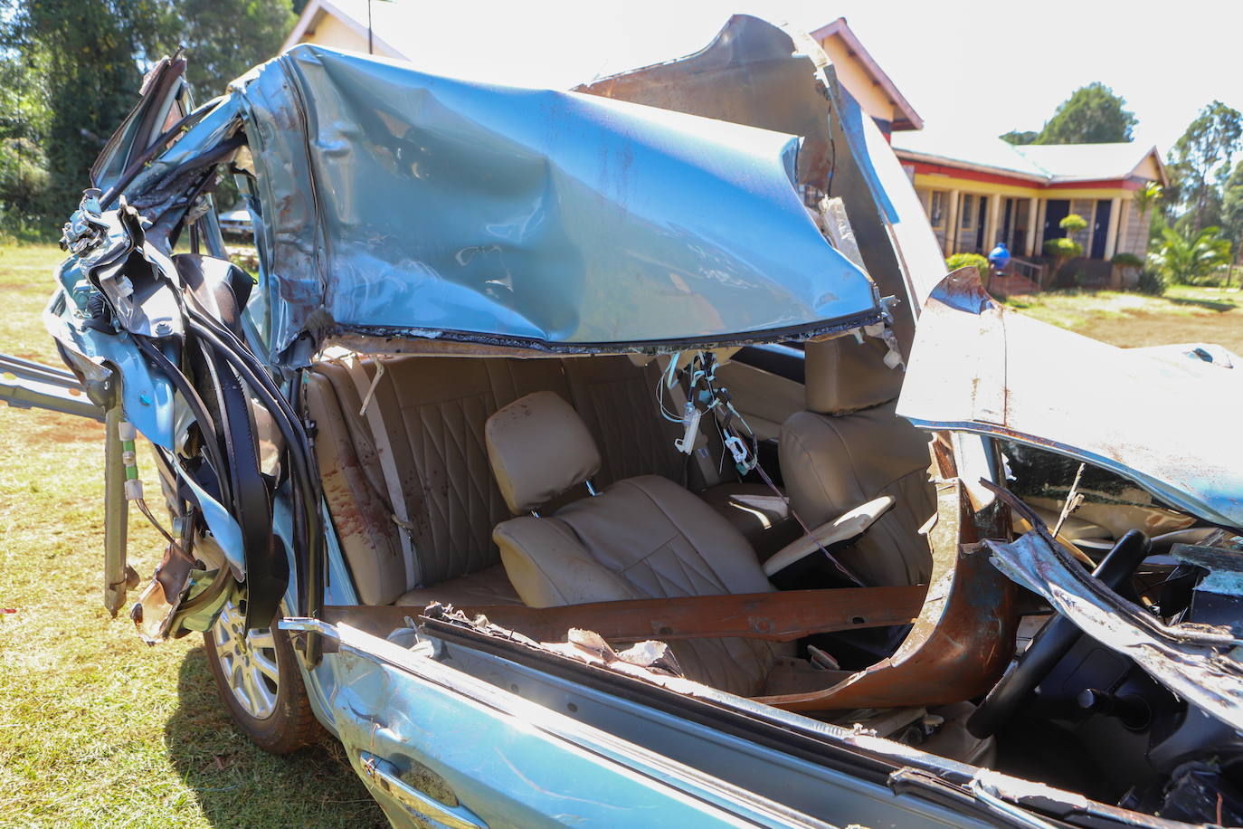 Fotos: así quedó el coche de Kiptum tras el accidente mortal