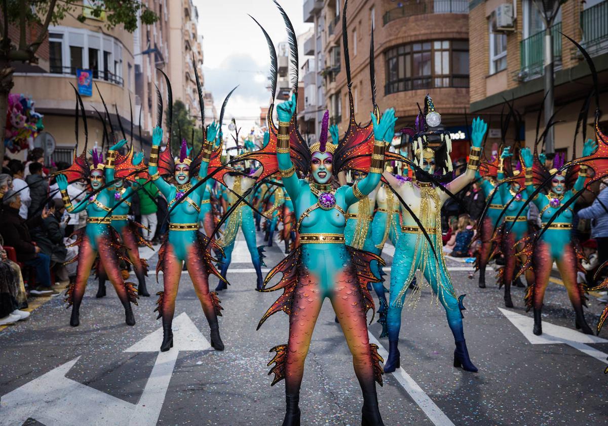 Participantes durante un desfile de carnaval, imagen de archivo.