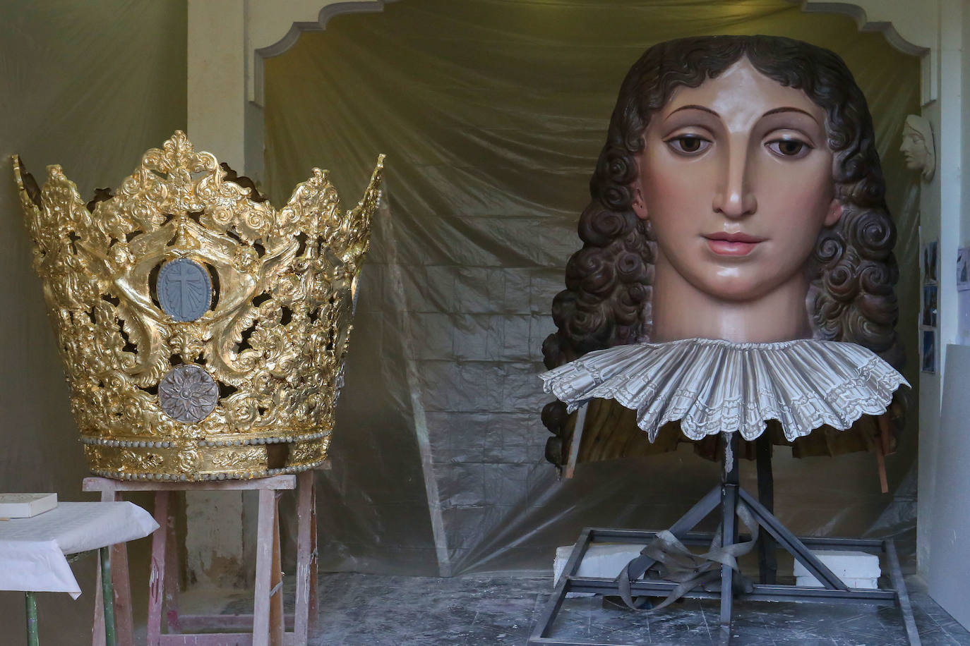 El cadafal de la Virgen culmina su restauración