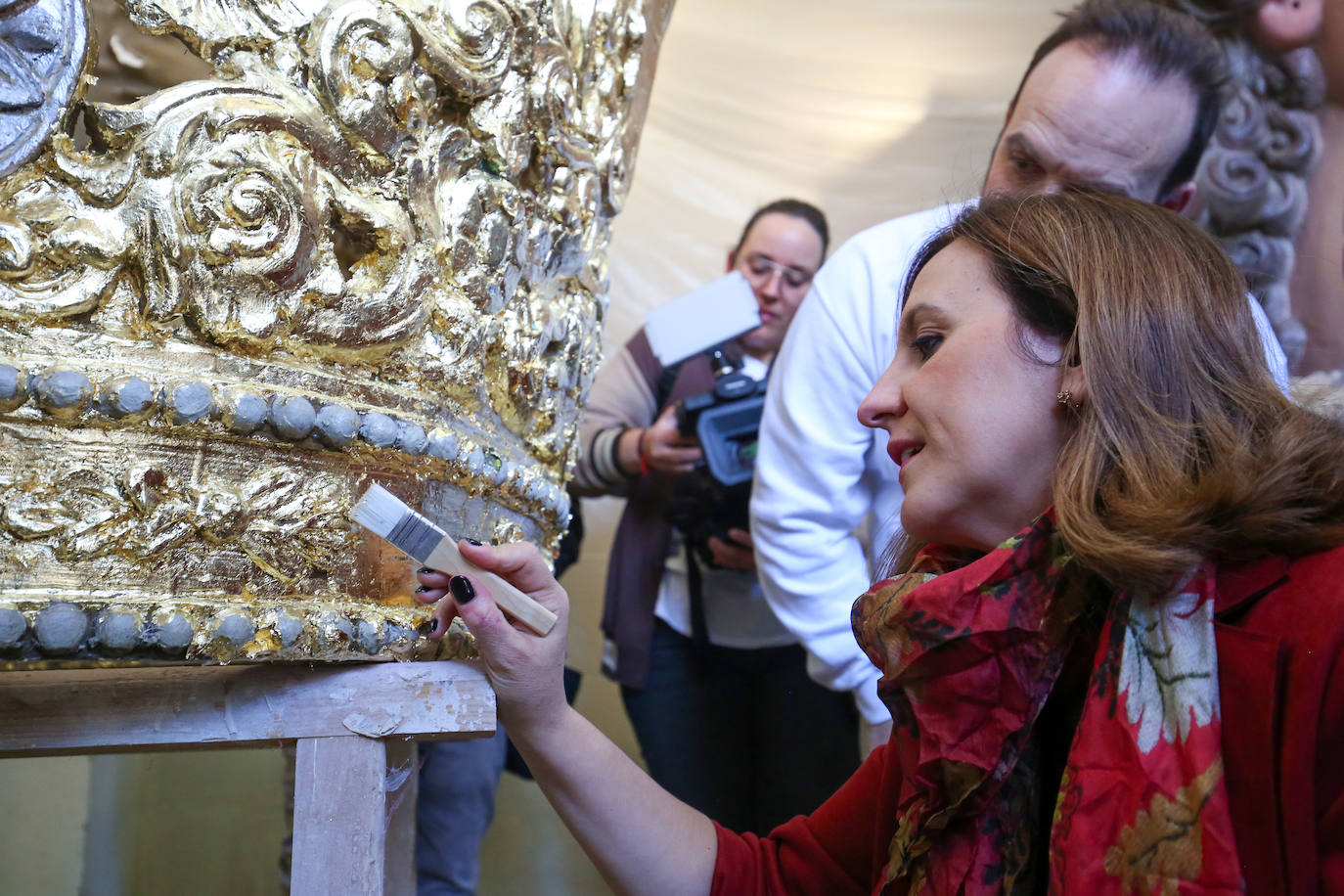 El cadafal de la Virgen culmina su restauración