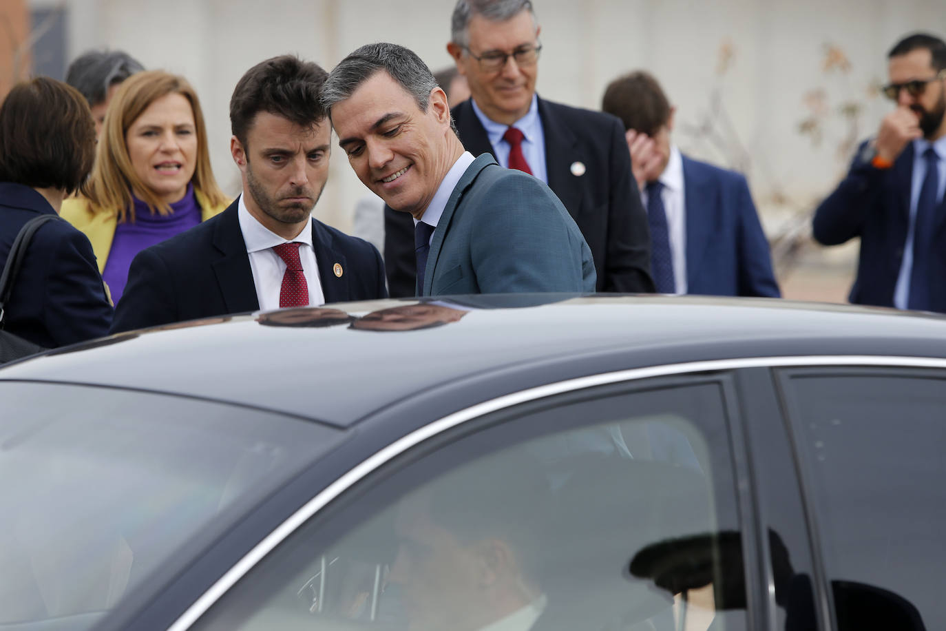 Fotos de la visita de Pedro Sánchez a las instalaciones de la planta desaladora de Torrevieja