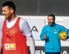 Amallah y Baraja, en un entrenamiento.