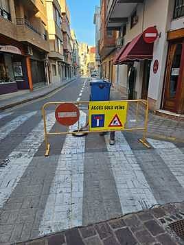 Obras en la calle Vall de Sueca.