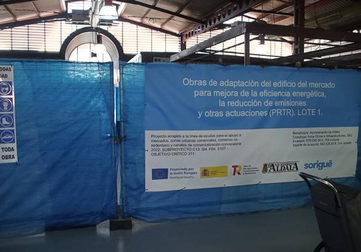 En marcha las obras de reforma del Mercado Municipal de Aldaia