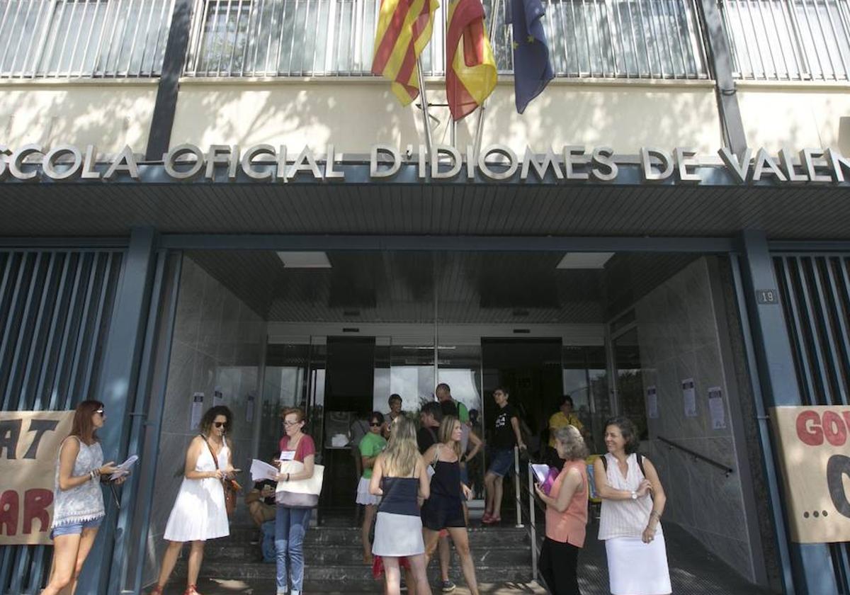 Escuela Oficial de Idiomas de Valencia, en una imagen de archivo.