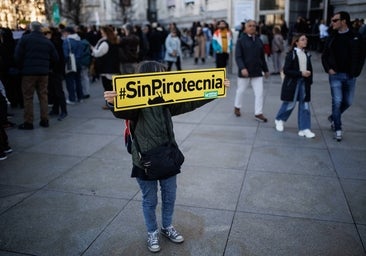 Débil protesta contra la mascletà en Madrid