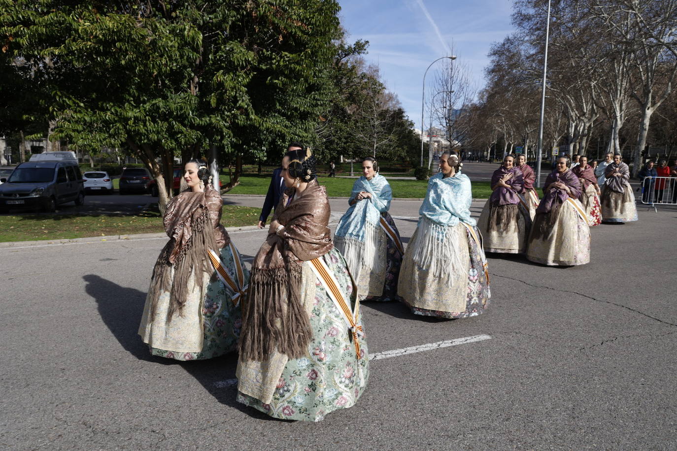 Las falleras mayores de Valencia y su corte, las grandes protagonistas en Madrid