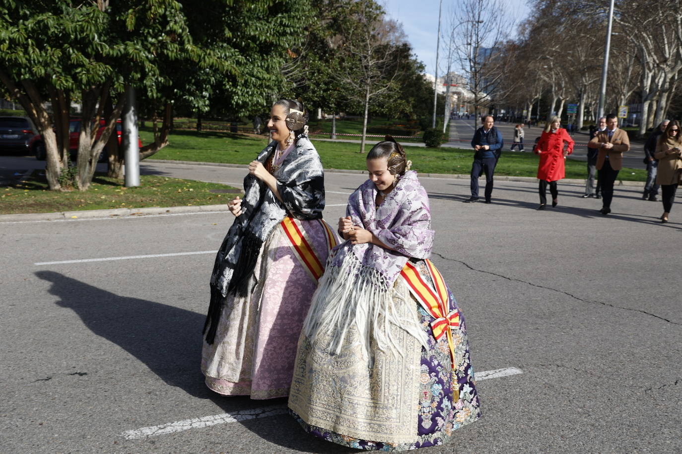 Las falleras mayores de Valencia y su corte, las grandes protagonistas en Madrid