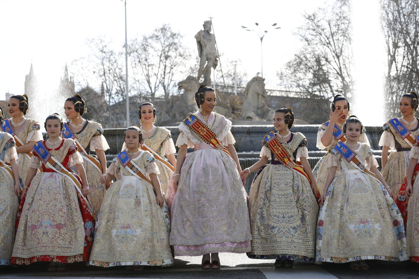 Las falleras mayores de Valencia y su corte, las grandes protagonistas en Madrid