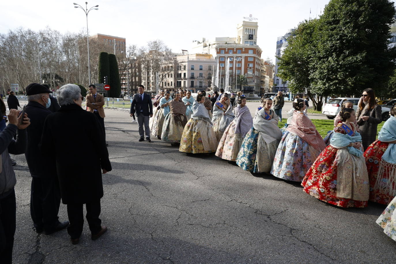 Las falleras mayores de Valencia y su corte, las grandes protagonistas en Madrid