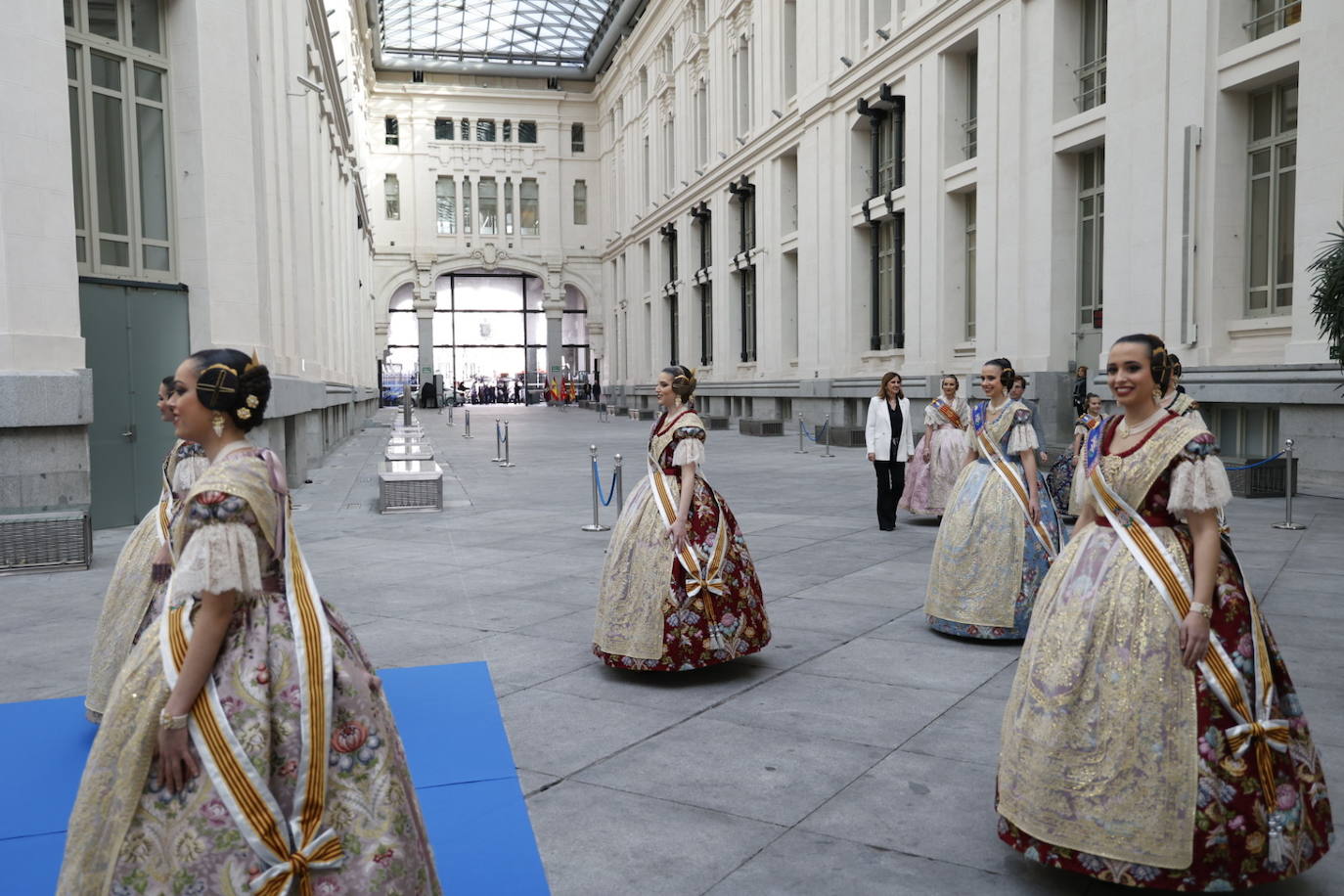 Recepción Oficial a las Falleras Mayores de Valencia en el Ayuntamiento de Madrid