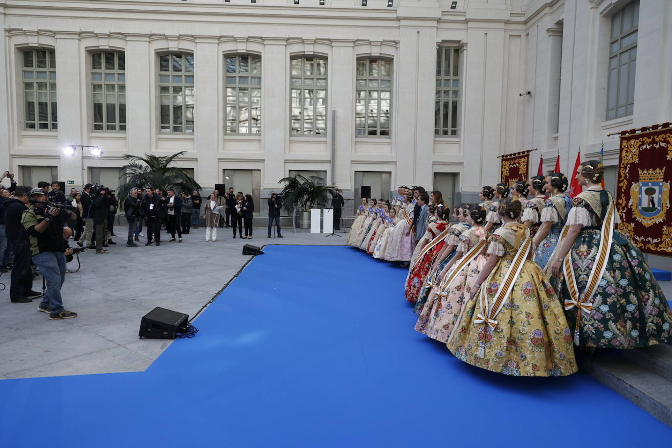 Recepción Oficial a las Falleras Mayores de Valencia en el Ayuntamiento de Madrid