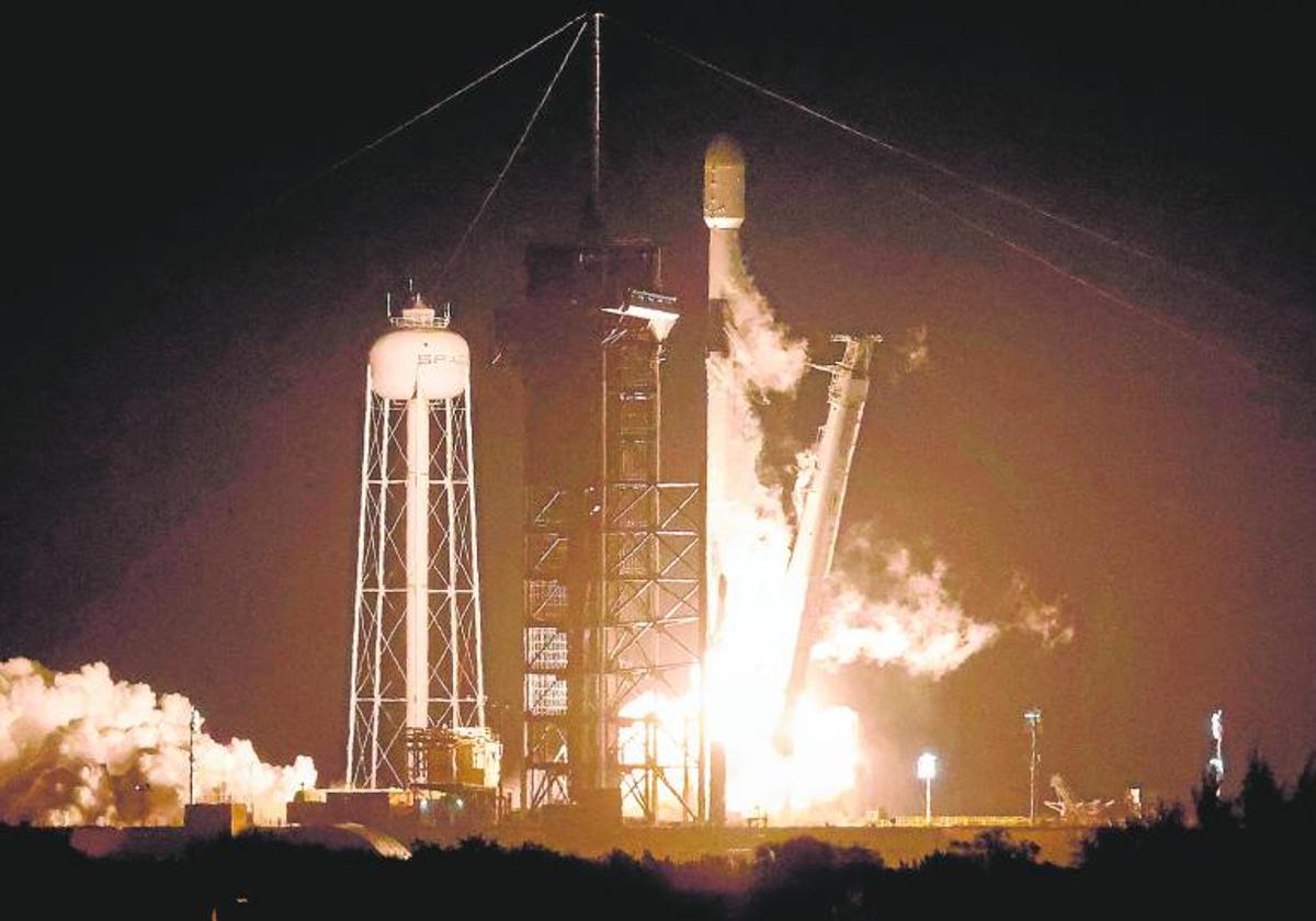 El lanzamiento con rumbo a la Luna.