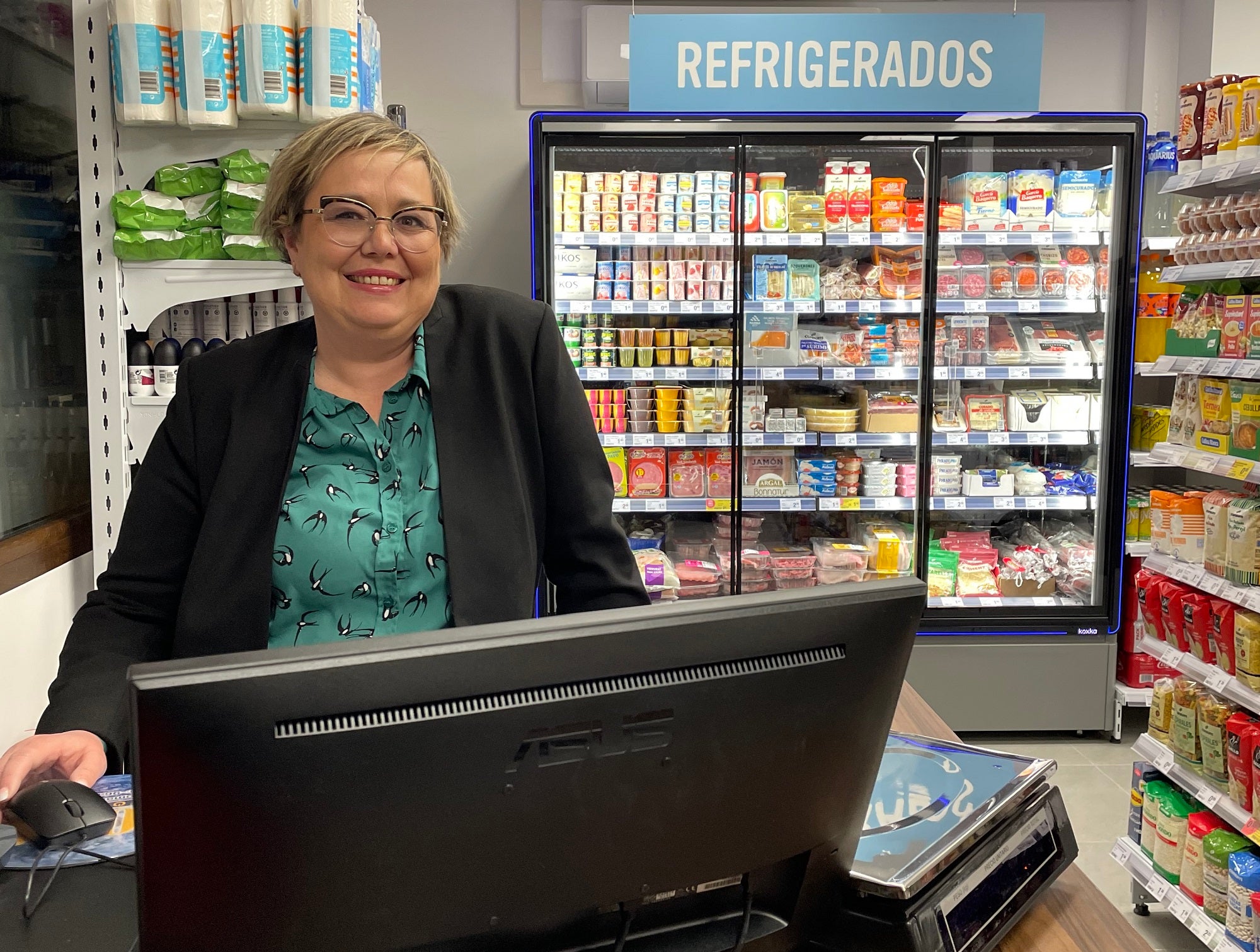 Mayte Oviedo, feliz con su nuevo trabajo.