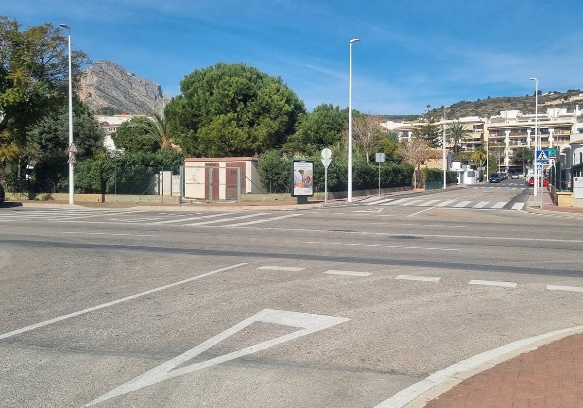 Intersección en la que se proyecta hacer la rotonda.