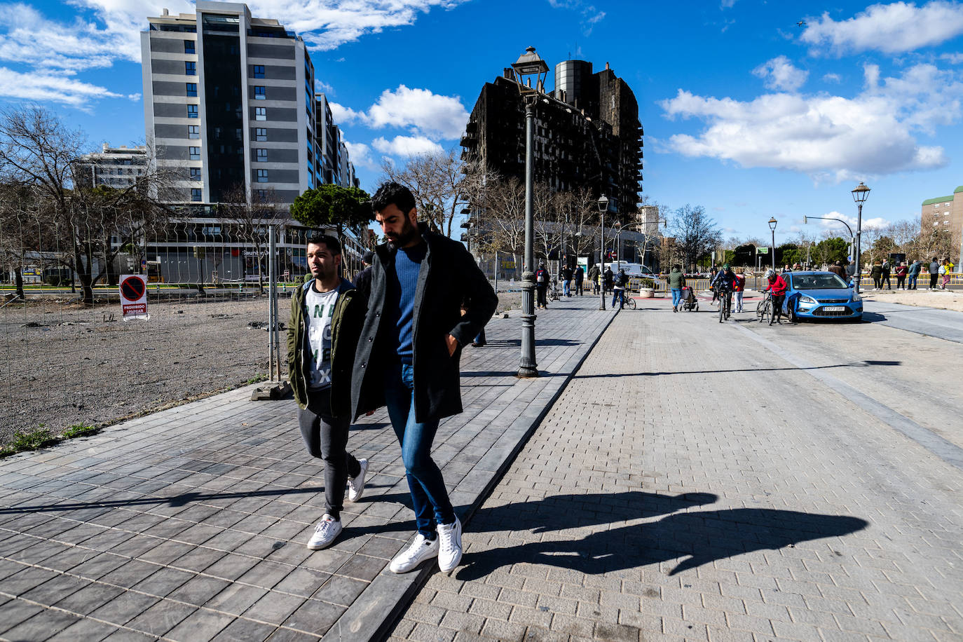 El incendio se convierte en una atracción