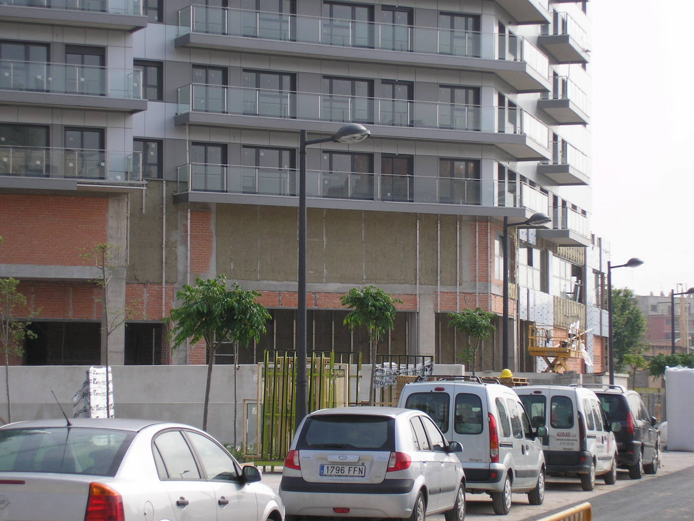 Así se ejecutó en 2008 la fachada del edificio de Campanar