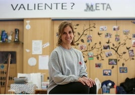 Amalia Correcher en la sede de 'Valientes'.