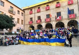 La concentración celebrada en Dénia.