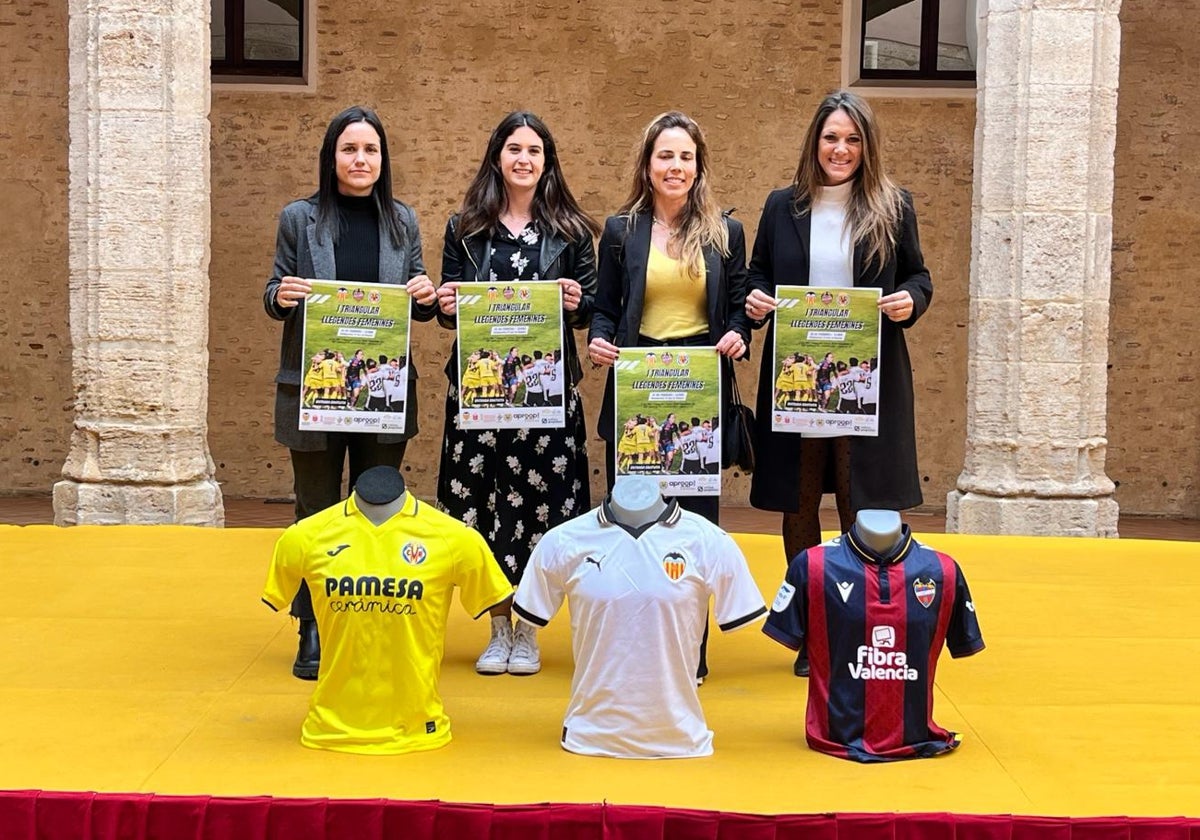 Presentación del I Triangular de Leyendas Femenino en el Castell d'Alaquàs