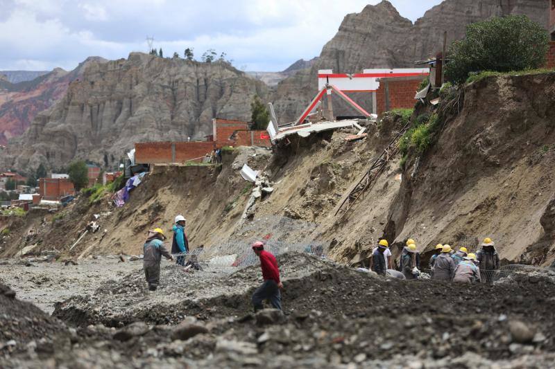 Fotos: la lluvia destroza Bolivia