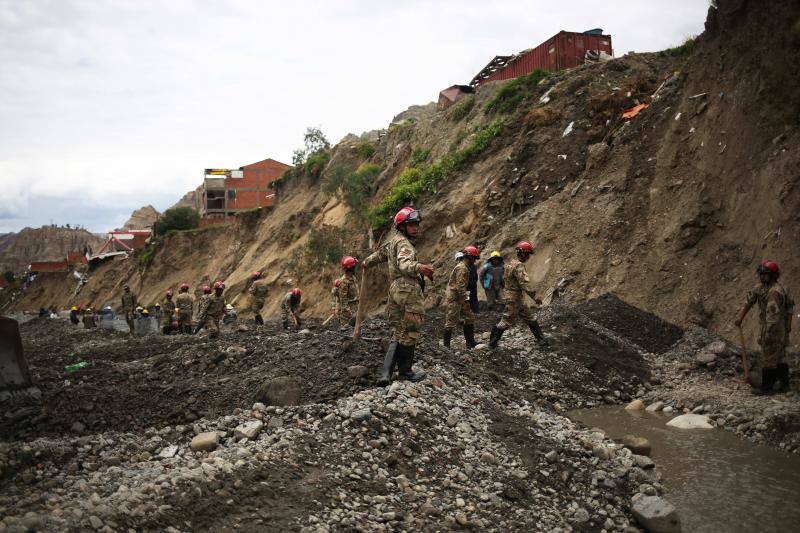 Fotos: la lluvia destroza Bolivia