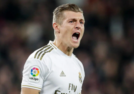 Kroos durante un partido.