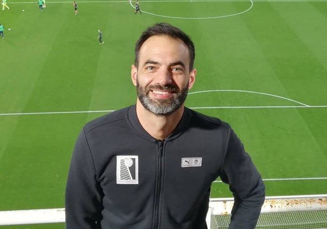 Tonet Sánchez, durante un partido en Mestalla.