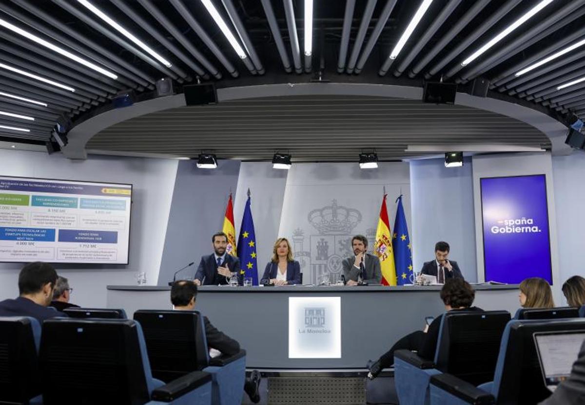 Rueda de prensa del Consejo de Ministros en el que se ha revitalizado la tramitación de la Ley de Familias.