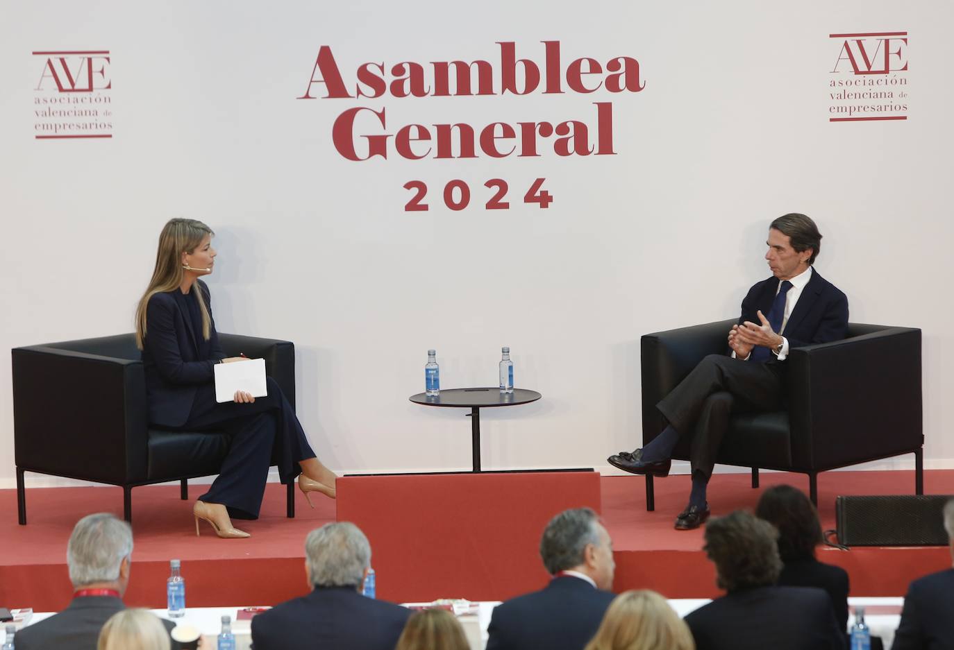 Fotos: Aznar acude a la asamblea de AVE, la Asociacion Valenciana de Empresarios