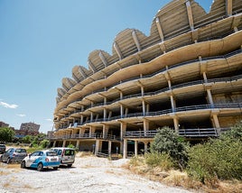 Exterior del nuevo estadio del Valencia.