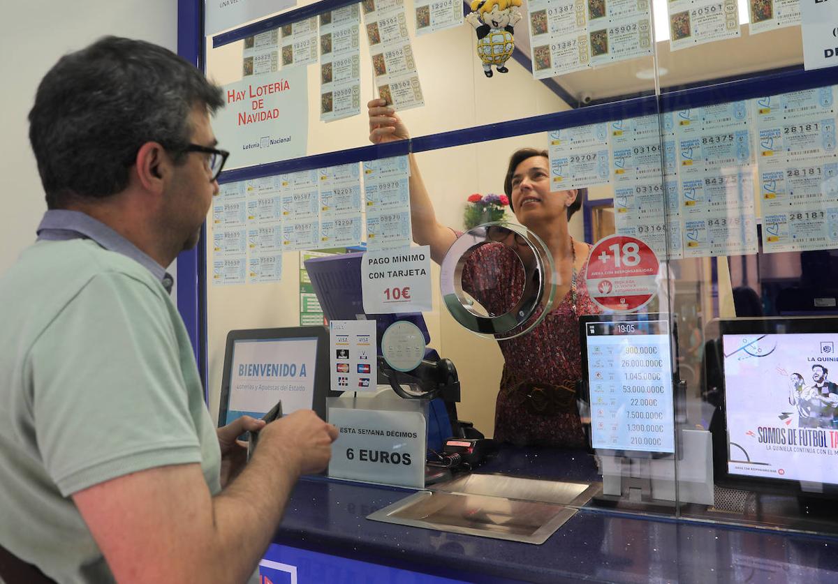 Una administración de lotería, en una imagen de archivo.