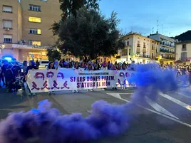 Manifestación el 8M del año pasado en Xàtia.