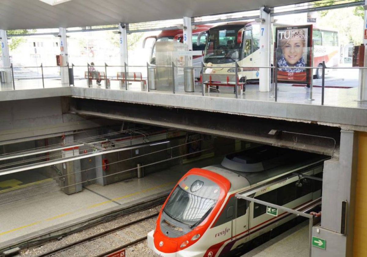 Estación de tren de Gandia.