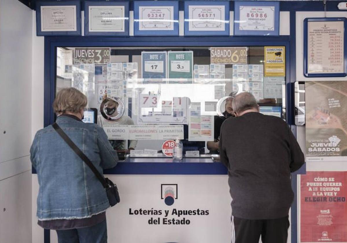 Una administración de lotería en una imagen de archivo.