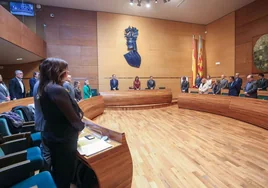 Vista del pleno del Ayuntamiento de Valencia.