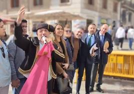 Los concejales de Vox, durante la celebración.