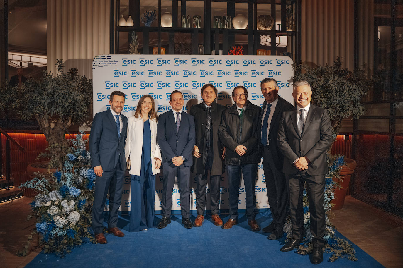 Quico Sempere y Beatriz Domenech, de AITEX; Felipe Llano, de ESIC; León Grau, de AITEX; Vicente Blanes, de AITEX; y José María García, de ESIC.